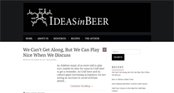 Desktop Screenshot of ideasinbeer.net